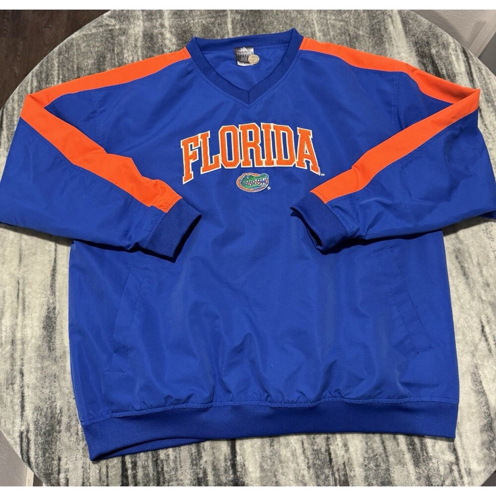 Knights Apparel Florida Gators Blue Orange Men's Size XL Embroidered Pullover